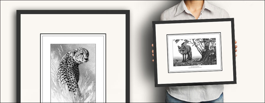 Make a Big Impact with Small-Scale Art: Gallery Frames with Oversized Mats