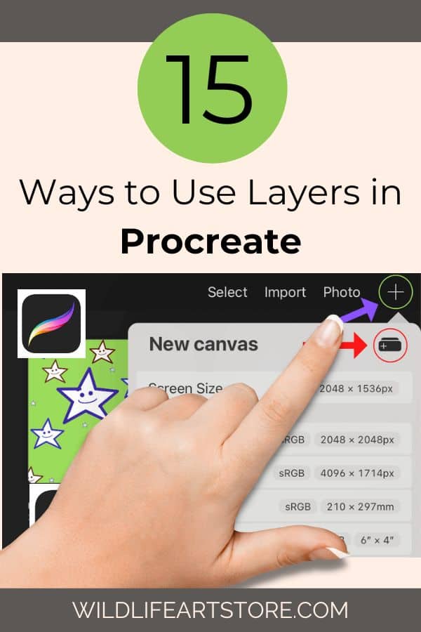 15 ways to use layers in Procreate. Pin for Pinterest